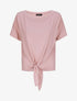 Top oversize uni à épaules ajourées - Rose poudré - 5