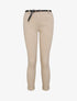 Pantalon 7/8 uni à revers - Beige - 1