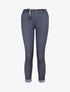 Pantalon 7/8 effet jeans à revers - Bleu jeans - 4