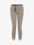 Pantalon 7/8 imprimé grec à revers - Beige - 1