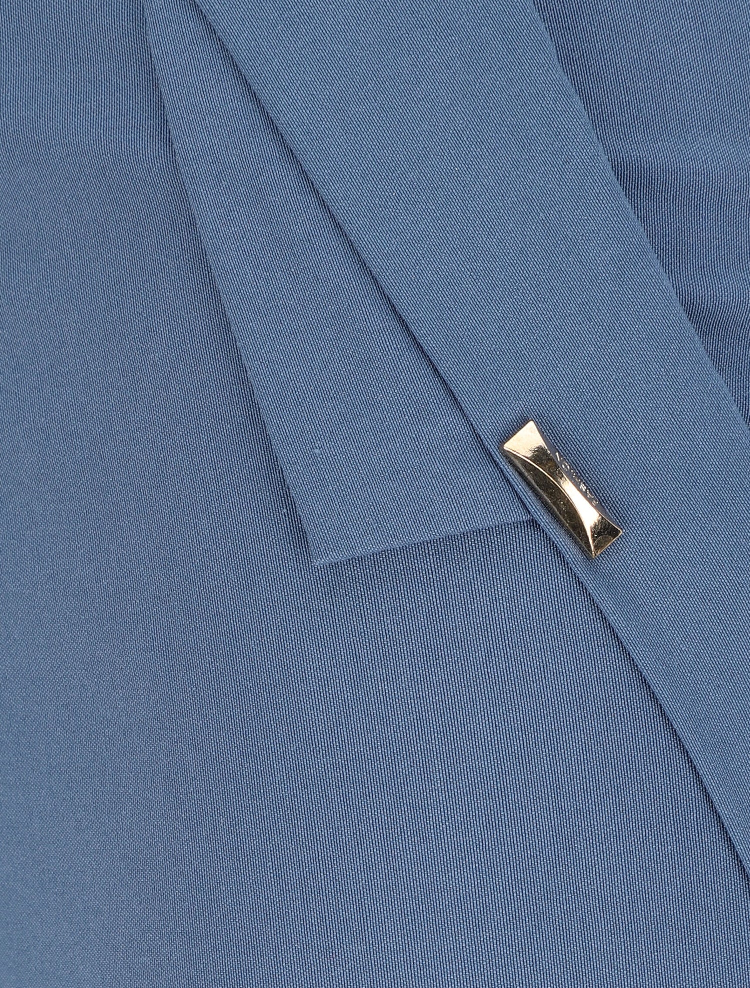 Bermuda uni taille haute - Bleu - 3