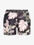 Short à ourlets imprimé végétal - Beige - 1
