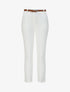 Pantalon droit uni à taille haute - Blanc - 4
