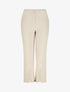 Pantalon fendu coupe droite - Beige - 1