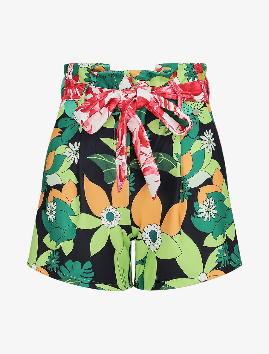 Short paperbag imprimé fleurs 70&