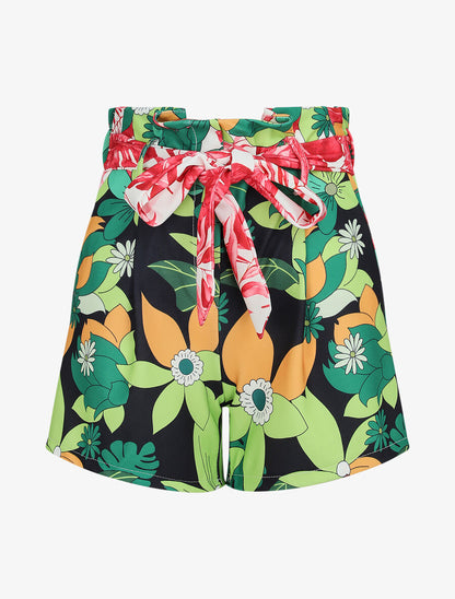 Short paperbag imprimé fleurs 70&