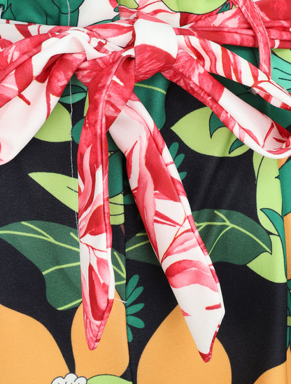 Short paperbag imprimé fleurs 70&