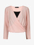 Pull cache-coeur doublé - Rose - 1