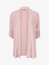 Gilet droit ouvert uni - Rose - 5