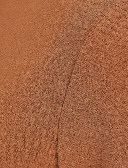 Boléro classique col droit - Camel - 3