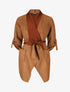 Gilet jeté en suédine - Camel - 1