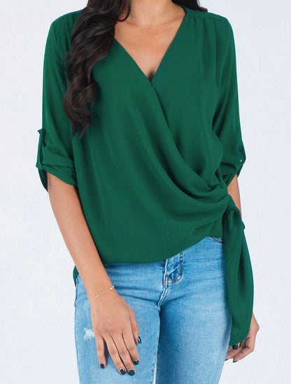 Top cache-coeur à noeud - Vert - 4