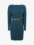 Robe pull courte - Bleu canard - 1