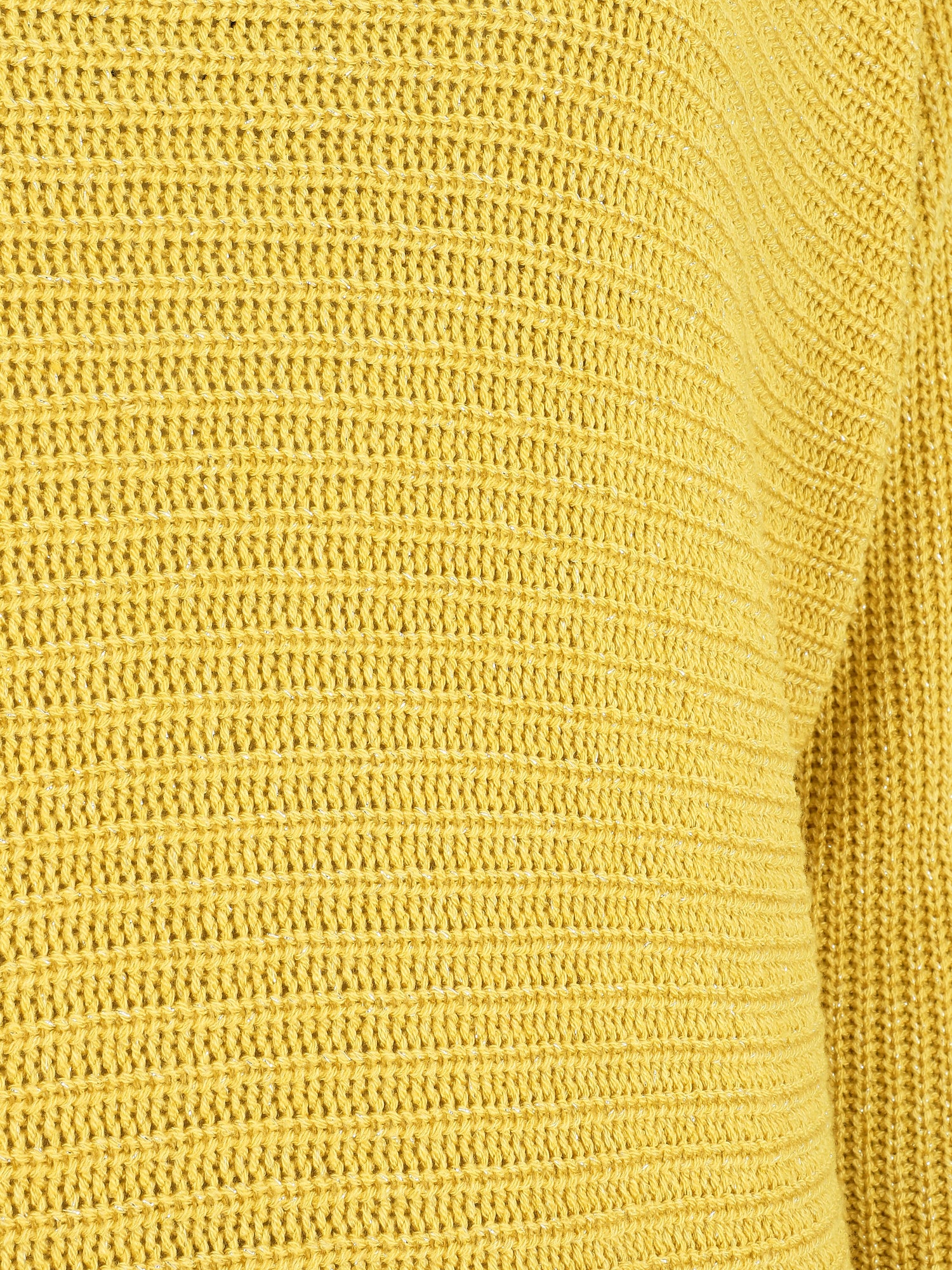 Pull irisé col bateau - Jaune - 3