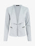 Veste à poches zippées - Gris clair - 1