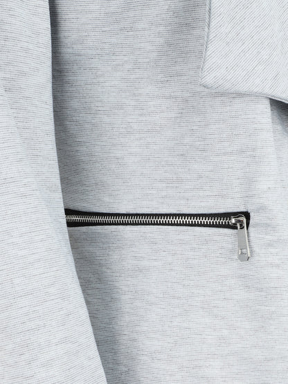 Veste à poches zippées - Gris clair - 3