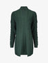 Gilet long ouvert en maille - Vert - 1