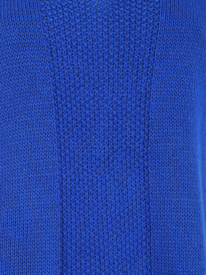 Pull à col rond et manches courtes - Bleu roi - 3