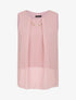Top en voile à col à bijou - Rose poudré - 4