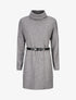 Robe pull à col roulé - Gris chiné - 1
