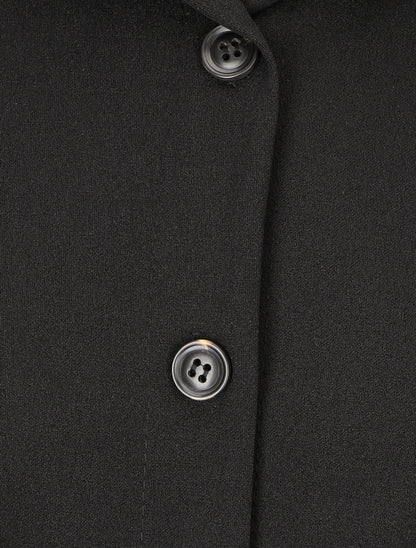 Chemise unie et liens à nouer - Noir - 3