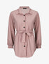 Chemise unie et liens à nouer - Vieux rose - 1