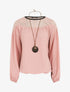 Top fluide à dentelle - Rose - 5