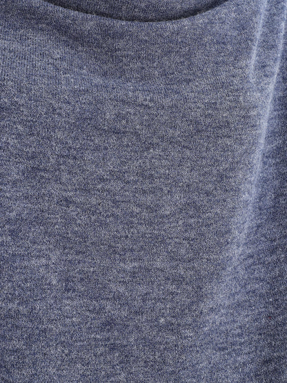 Pull loose col bénitier - Bleu - 3