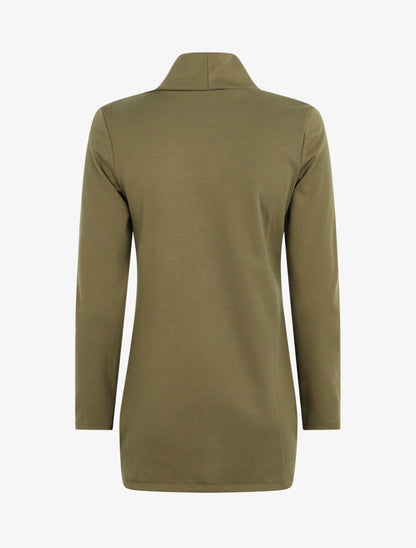 Veste légère ouverte à poches plaquées - Kaki - 2