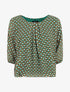 Blouse imprimé mosaïque - Vert - 1