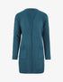 Gilet mi-long à poches plaquées - Bleu canard - 1