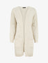 Gilet long ouvert à manches chauve-souris - Beige - 1