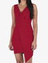 Robe fourreau cache-coeur - Rouge - 1