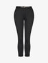 Pantalon droit à bords retroussés - Noir - 4