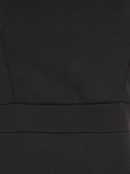 Robe fourreau à bretelles asymétrique - Noir - 3