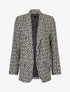 Blazer ample imprimé grec - Blanc - 5