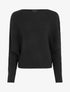 Pull uni oversize chauve-souris - Noir - 1