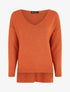Pull ample uni col V - Orange - 1