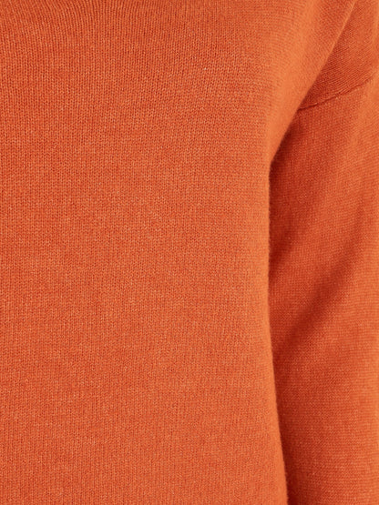 Pull ample uni col V - Orange - 3