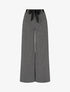 Pantalon coupe ample à imprimé graphique - Noir - 1