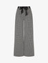 Pantalon coupe ample à imprimé graphique - Noir/blanc - 4
