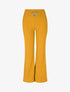 Pantalon flare taille haute à boucle - Moutarde - 1