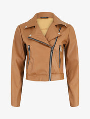 Perfecto court en simili - Camel - 1