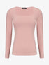 Top uni coupe droite - Rose - 1
