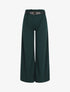 Pantalon fluide coupe ample - Vert sapin - 1