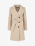 Manteau long col montant - Beige - 5