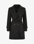 Manteau mi-long croisé - Noir - 4