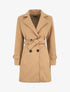 Manteau mi-long croisé - Camel - 1