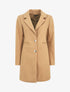 Manteau mi-long à boutons dorés - Camel - 4