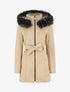 Manteau ajusté à capuche amovible - Beige clair - 1
